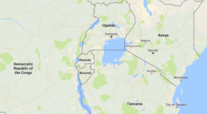 Rwanda next to Lake Victoria